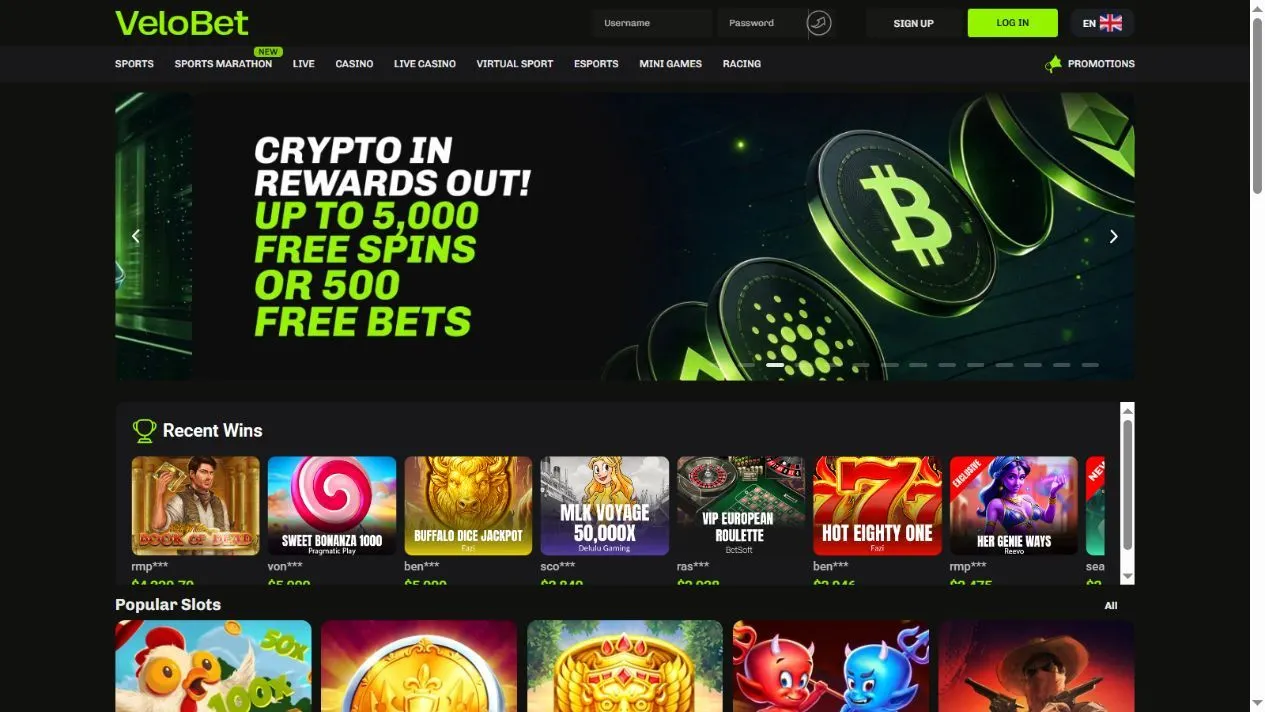 Velobet Casino Review 2026 preview 1