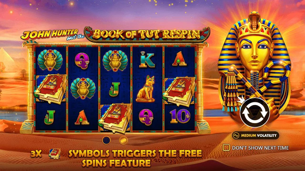 John Hunter and the Book of Tut Respin Review 2026 - RTP, Bonus and Max Win preview 2