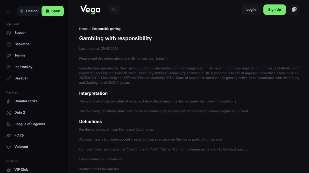 Vega.bet Casino Review preview 4