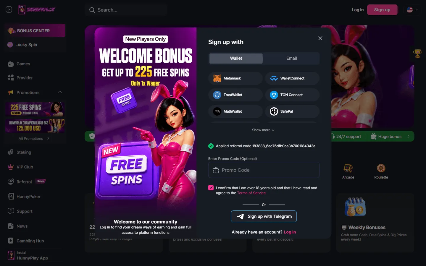 HunnyPlay Casino Review 2026 preview 2