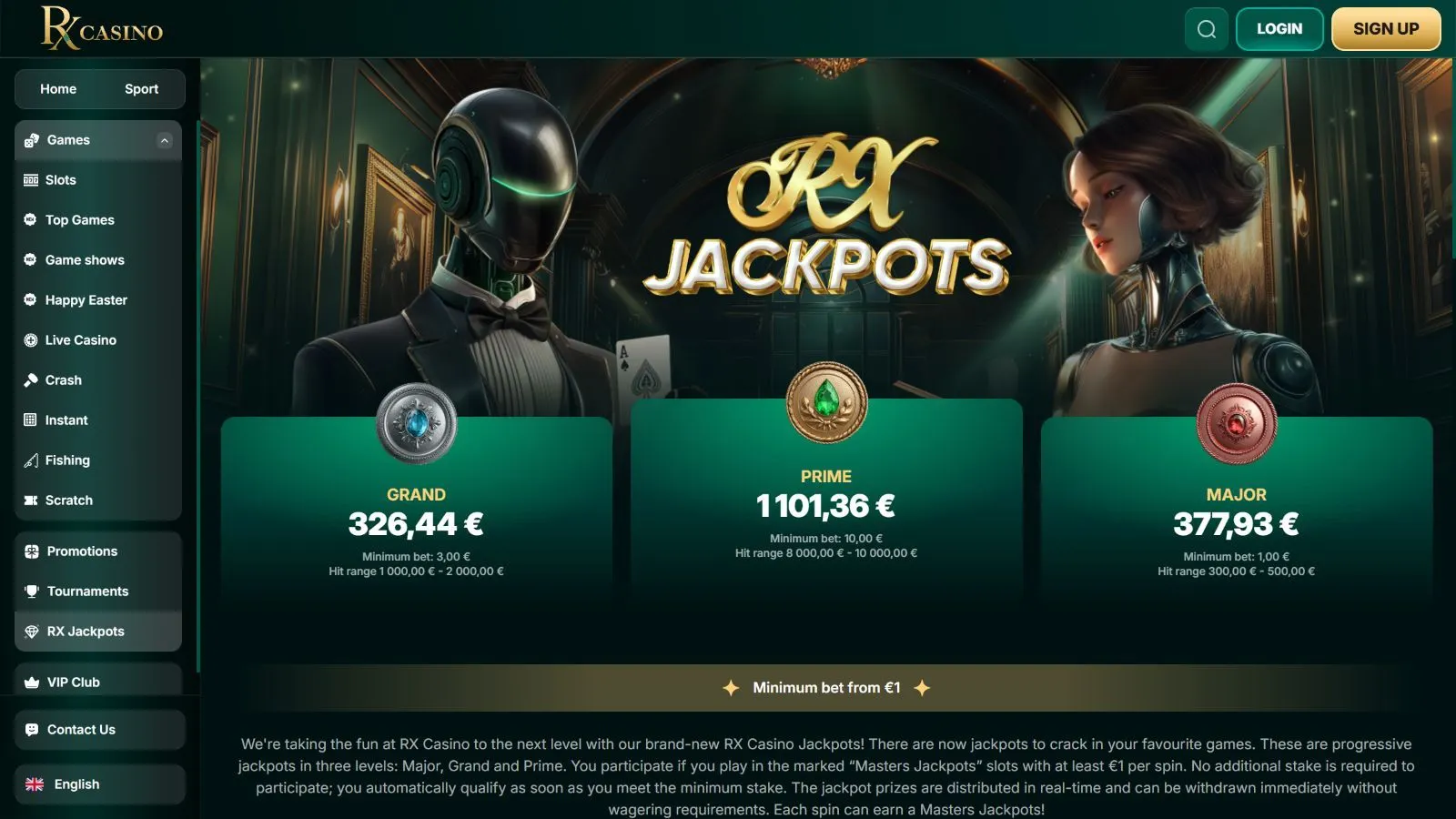 RX Casino Обзор 2026 preview 8