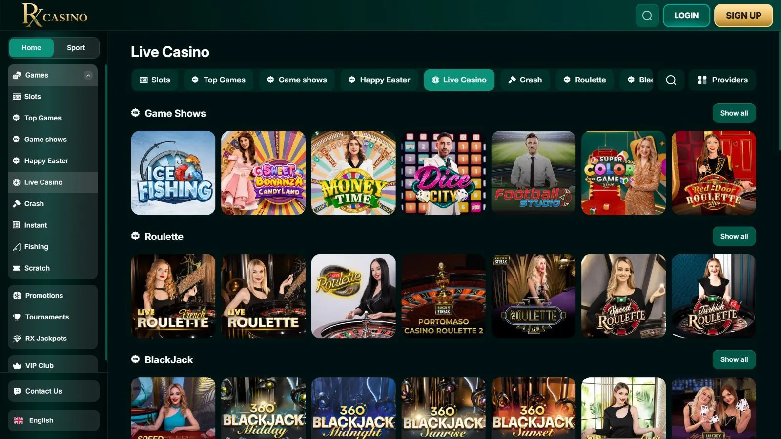 RX Casino Обзор 2026 preview 6