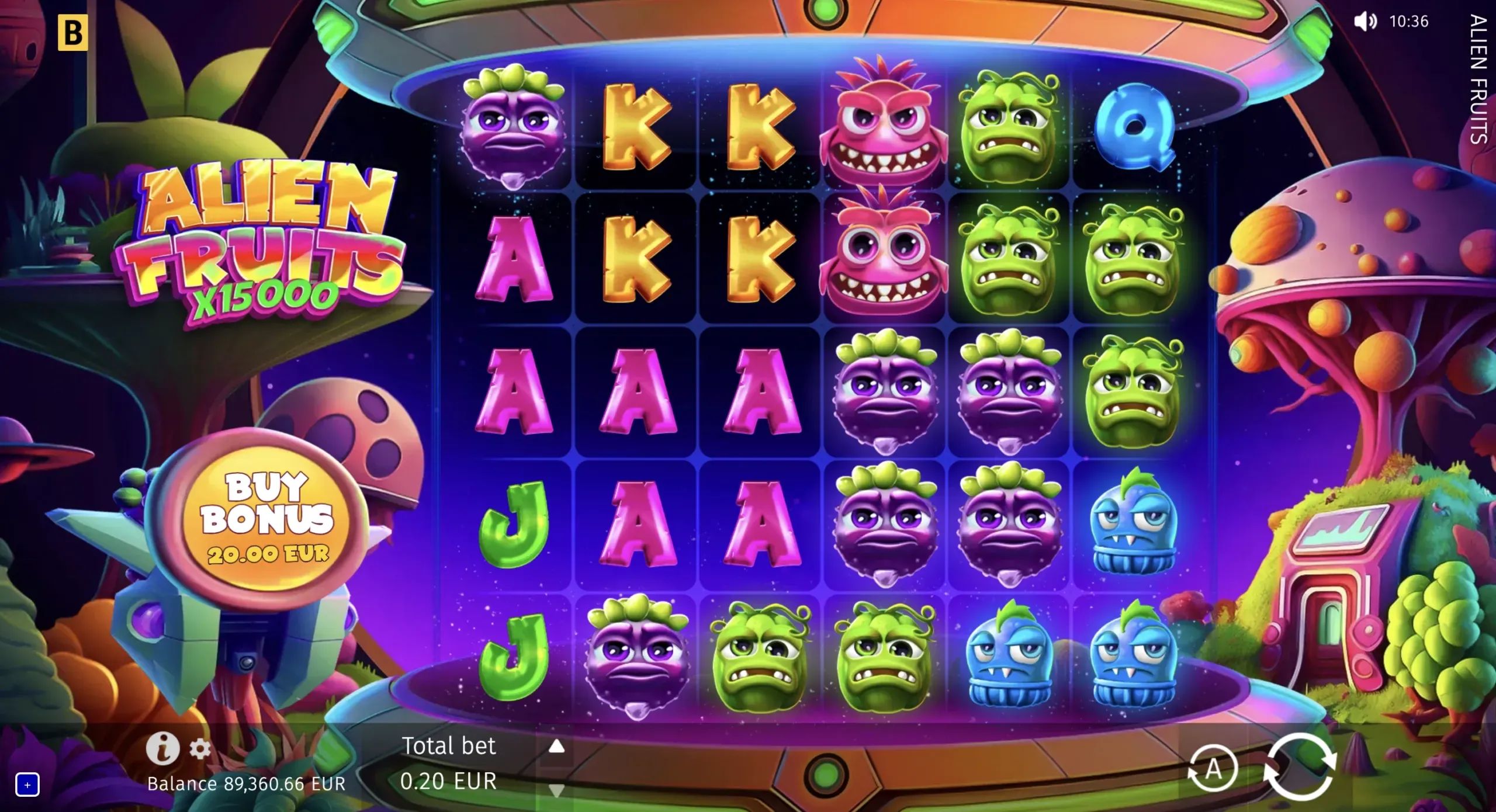 Alien Fruits Review - RTP, Refills and Bonus Multipliers preview 2
