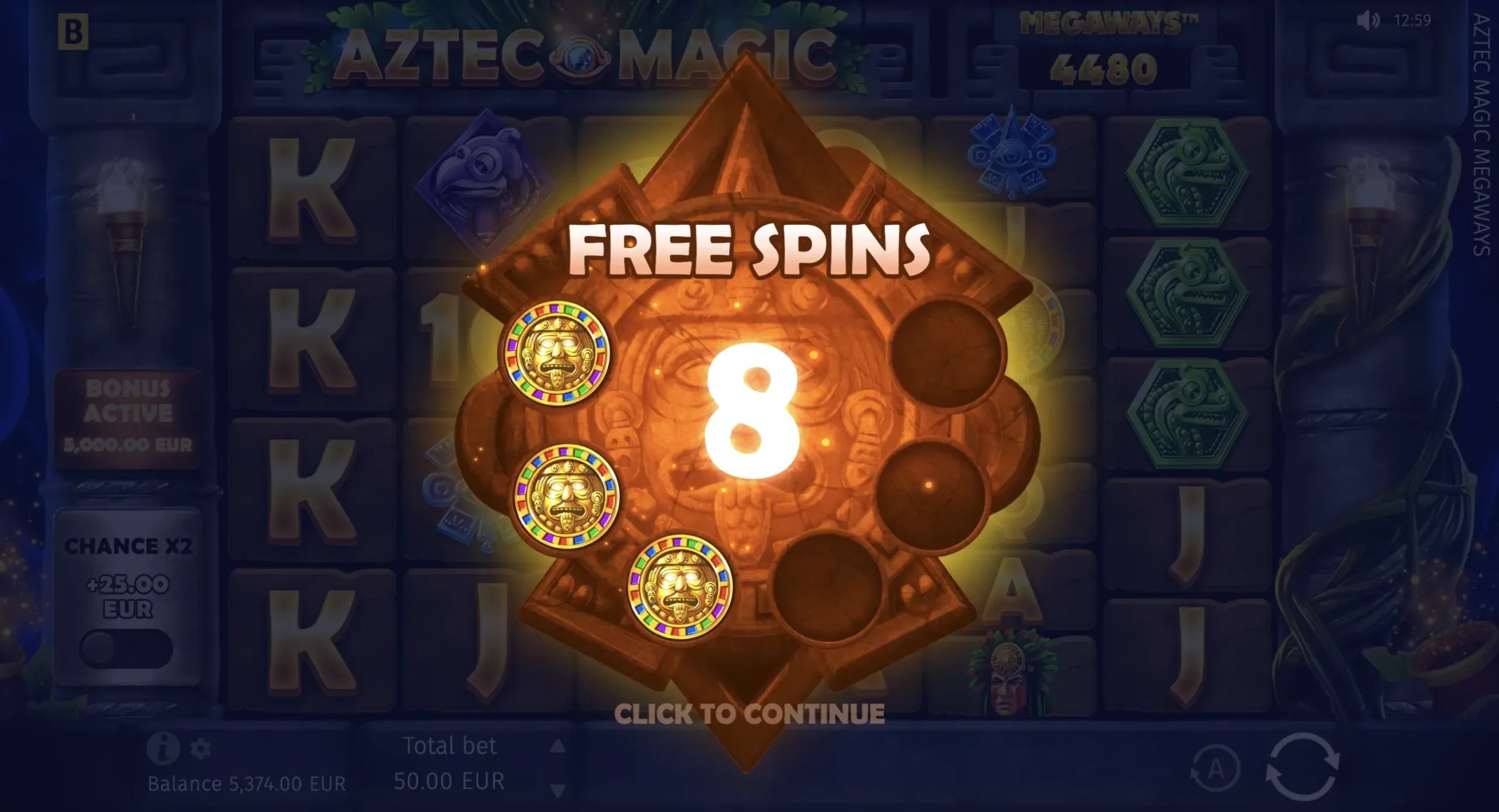 Aztec Magic Megaways Review - RTP and Sticky Wilds preview 3