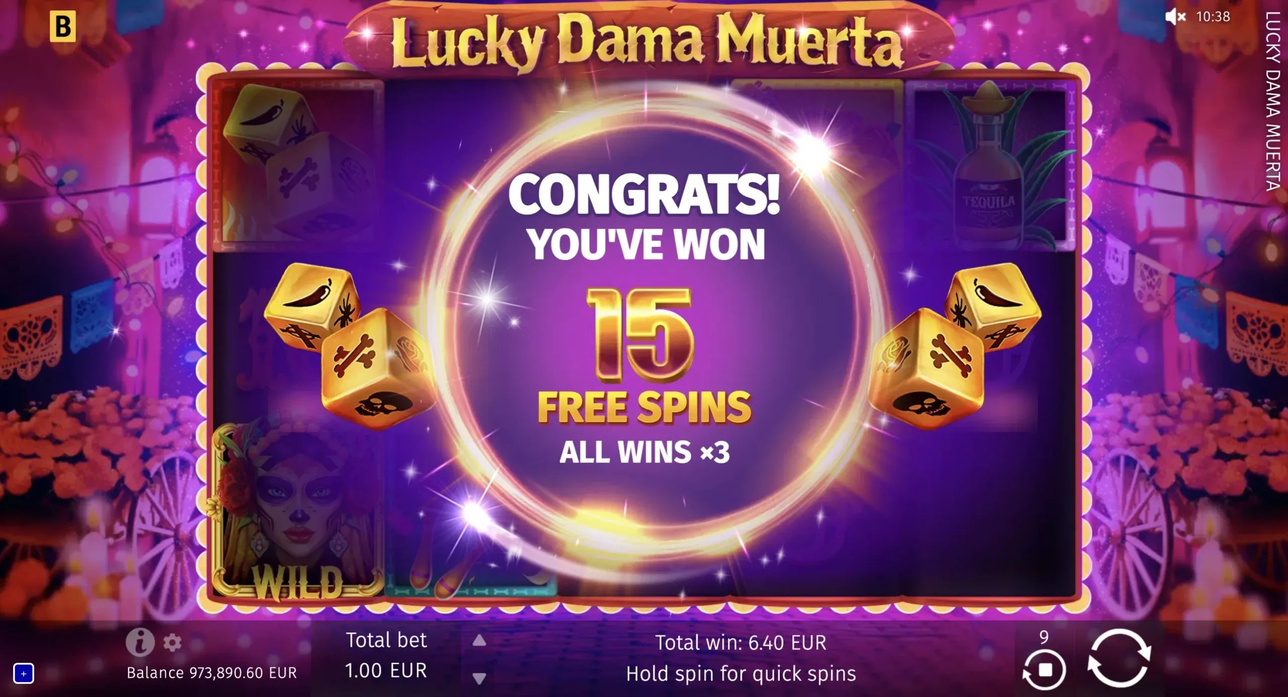 Lucky Dama Muerta Review - RTP, Wilds and Free Spins preview 3