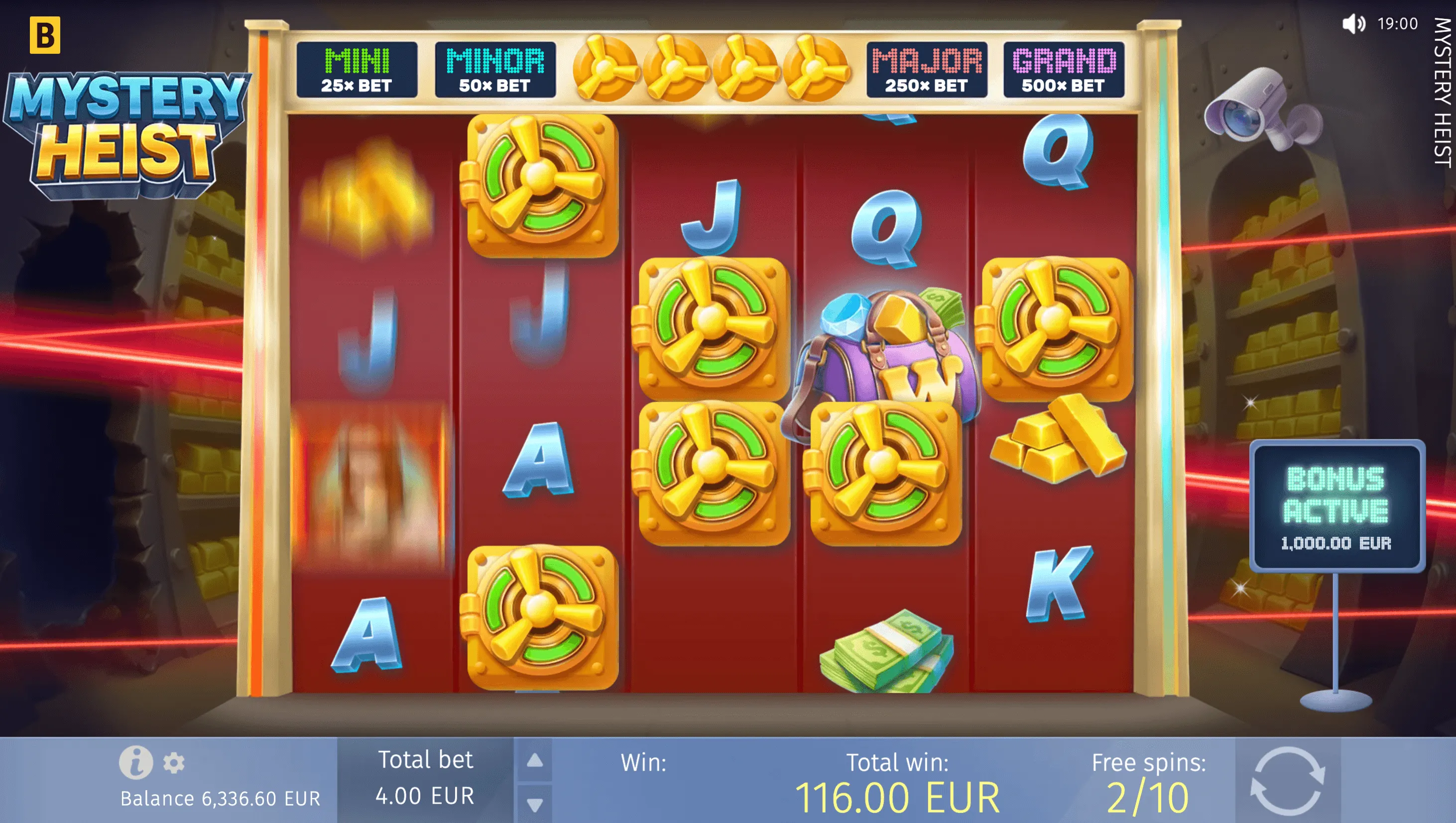 Mystery Heist Review - RTP, Sticky Prizes and Free Spins preview 3