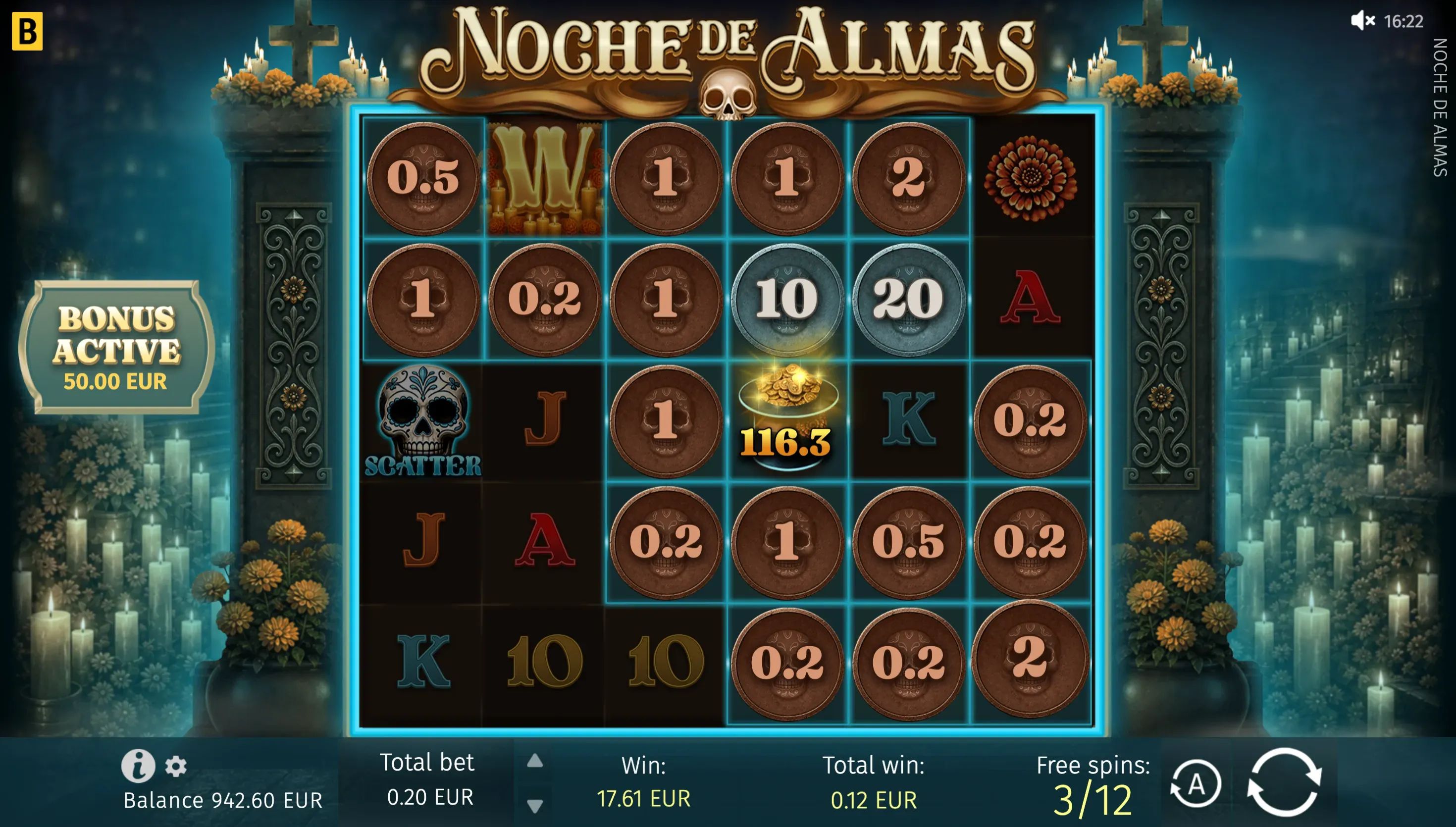 Noche de Almas Review - RTP, Coin Respin and Reel Deal preview 3