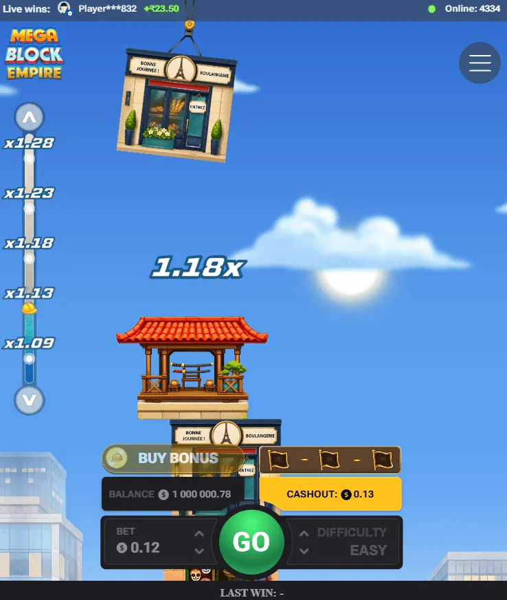 MegaBlock Empire Review 2026 - RTP, Bonus Buy and Demo preview 4
